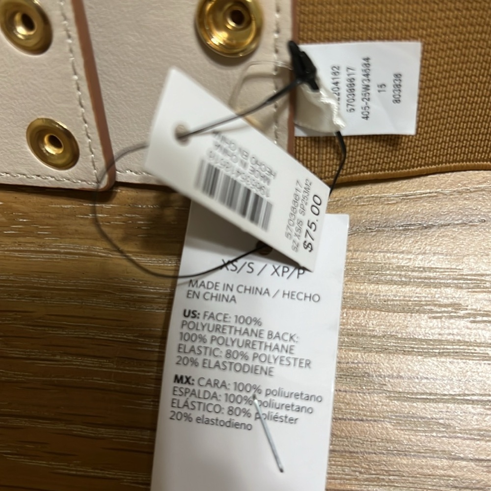WHBM Interlock waist Stretch Belt women size XS/S NEW - Picture 5 of 6
